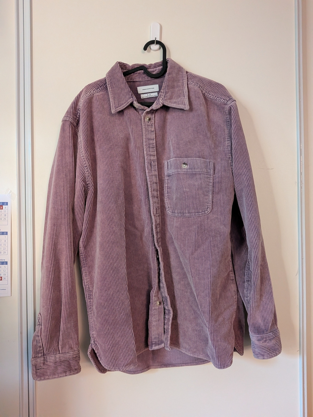 Urban Outfitters Mauve Corduroy Button-Down Shirt
